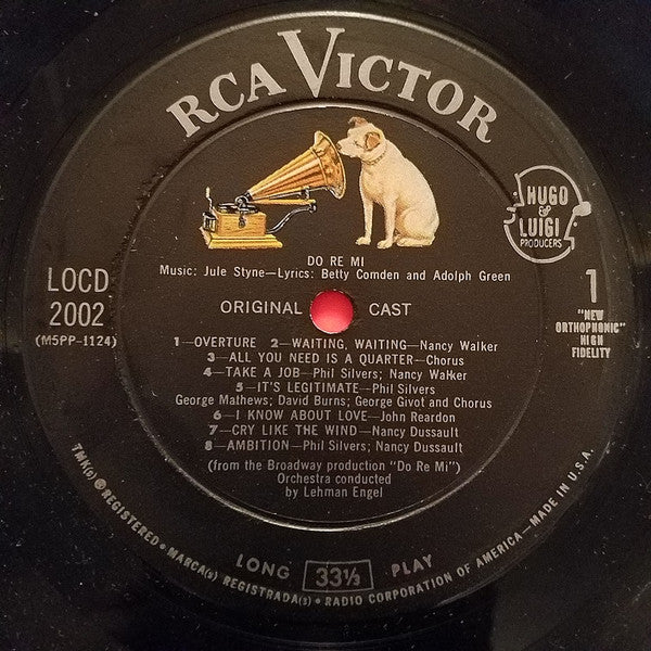 Do Re Mi (Original Broadway Cast)- Silvers, Phil with Nancy Walker, John Reardon , Nancy Dussault, Do Re Mi Chorus (Vinyl, VG) (Vinyl LP)
