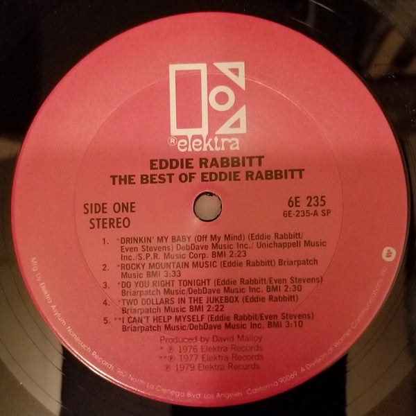 Rabbitt, Eddie - The Best Of Eddie Rabbitt (Vinyl, VG+) (Vinyl LP)