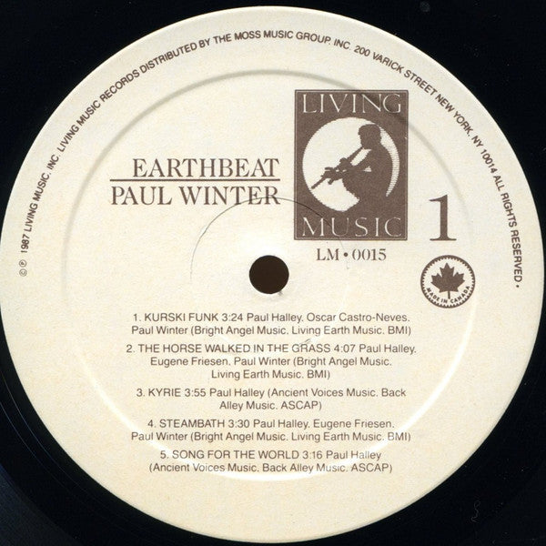 Winter, Paul, The Winter Consort With The Dmitri Pokrovsky Ensemble - Earthbeat (NM or M-) (Vinyl LP)