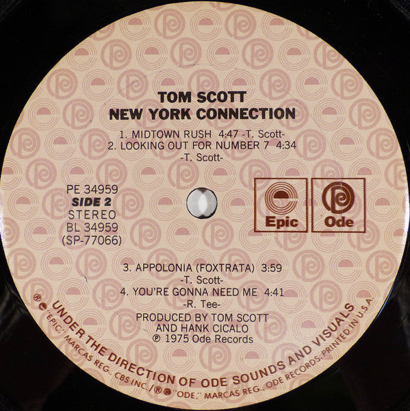 Scott, Tom - New York Connection (Vinyl, VG+) (Vinyl LP)