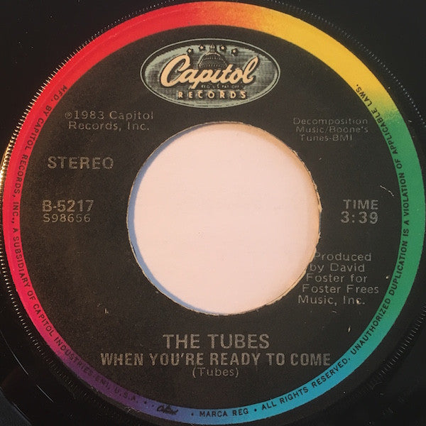 Tubes - She's A Beauty (45, VG+) (Vinyl LP)