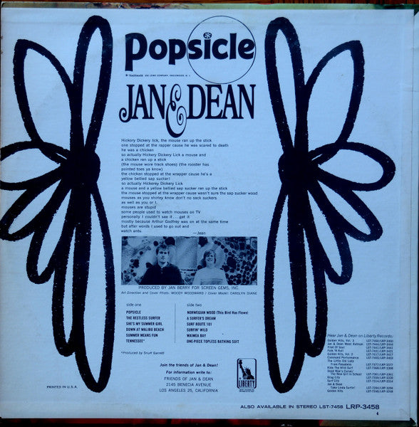 Jan & Dean - Popsicle (Vinyl, VG) (Vinyl LP)