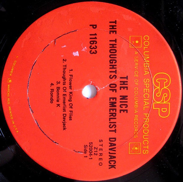 Nice - The Thoughts Of Emerlist Davjack (VG+) (Vinyl LP)
