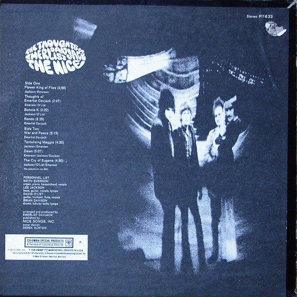Nice - The Thoughts Of Emerlist Davjack (VG+) (Vinyl LP)