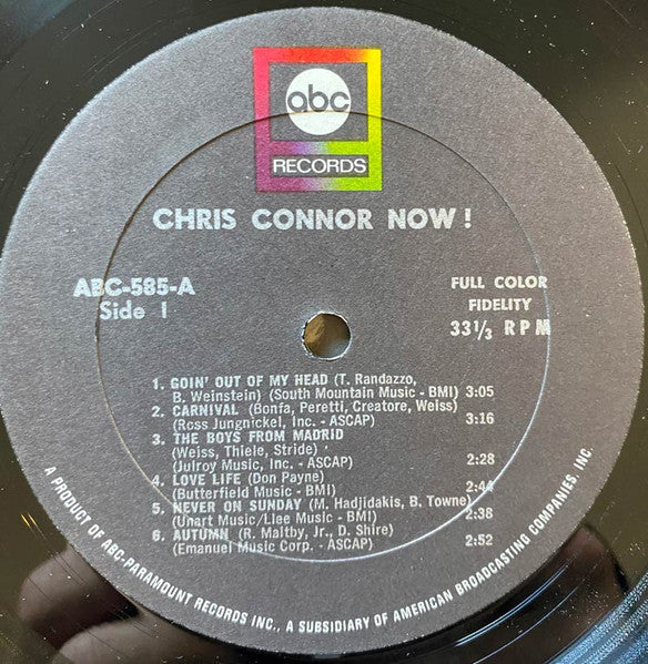 Connor, Chris - Now!  (Vinyl, VG+) (Vinyl LP)