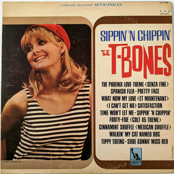 T-Bones - Sippin' 'N Chippin' (VG) (Vinyl LP)