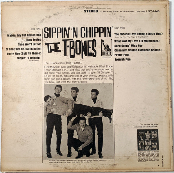 T-Bones - Sippin' 'N Chippin' (VG) (Vinyl LP)