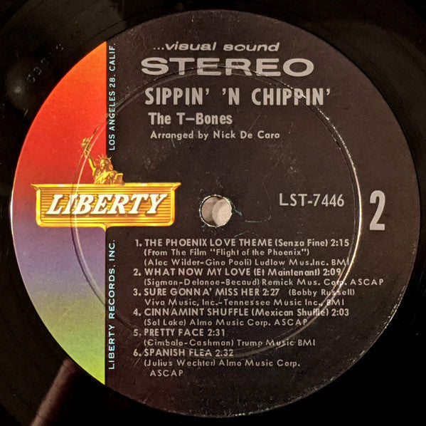 T-Bones - Sippin' 'N Chippin' (VG) (Vinyl LP)