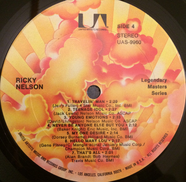 Nelson, Ricky - Legendary Masters Series #2 (Vinyl, VG+) (Vinyl LP)
