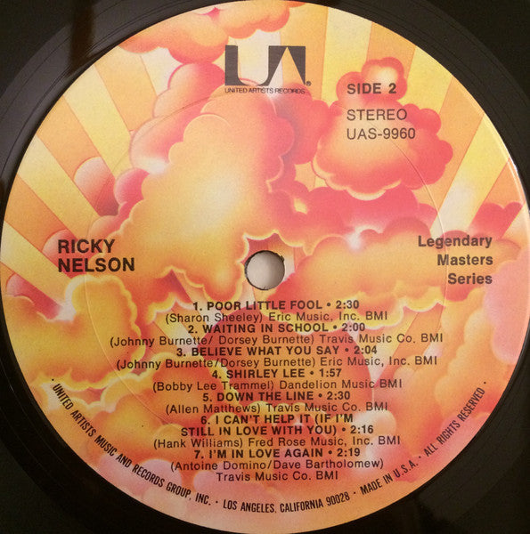 Nelson, Ricky - Legendary Masters Series #2 (Vinyl, VG+) (Vinyl LP)
