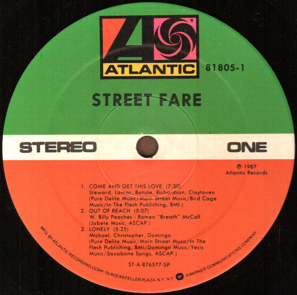 Street Fare - Street Fare (VG) (Vinyl LP)