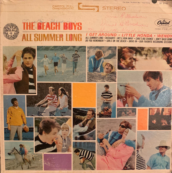 Beach Boys - All Summer Long (Vinyl, VG+) (Vinyl LP)