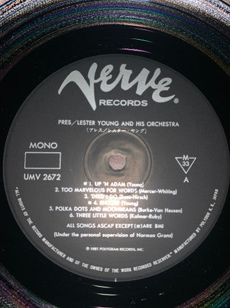 Young, Lester And His Orchestra - Pres (Vinyl, NM or M-) (Vinyl LP)