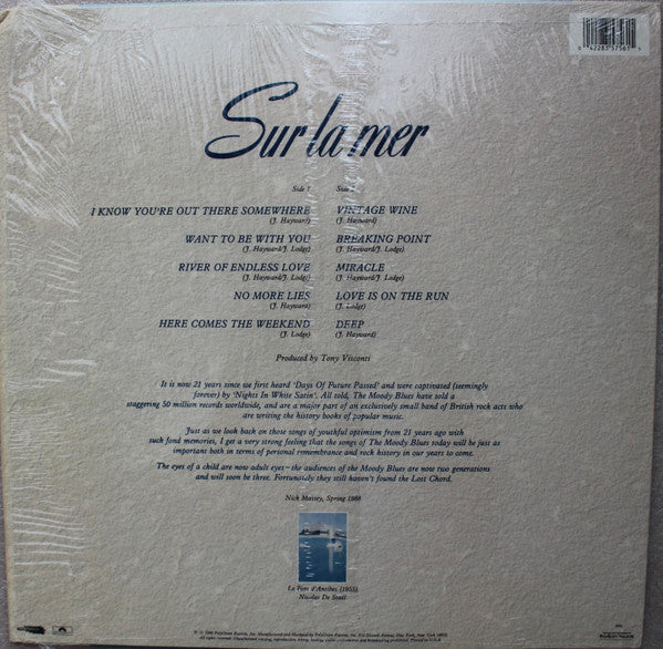 Moody Blues - Sur La Mer (VG+) (Vinyl LP)