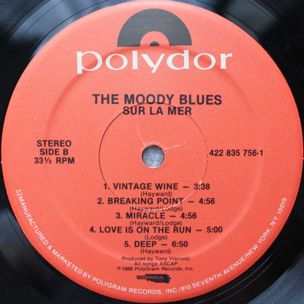 Moody Blues - Sur La Mer (VG+) (Vinyl LP)