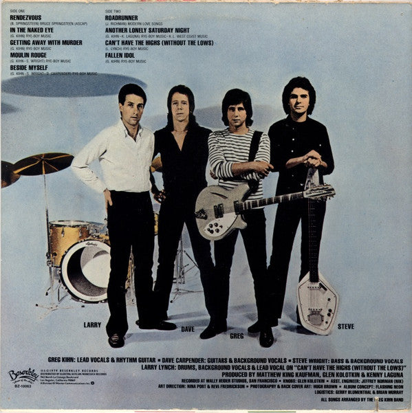 Kihn, Greg Band - With The Naked Eye (VG+) (Vinyl LP)