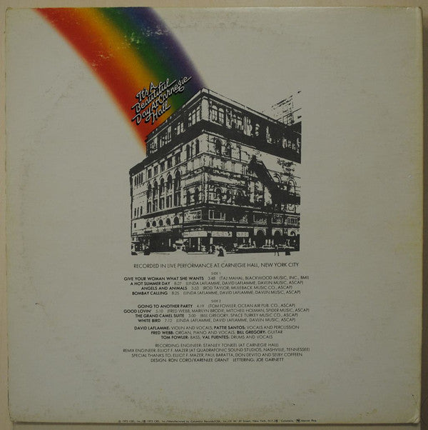 It's A Beautiful Day - At Carnegie Hall (Vinyl, VG) (Vinyl LP)