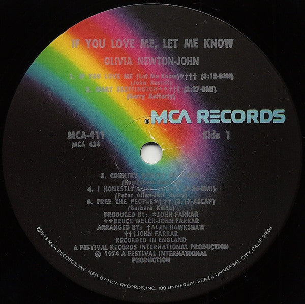 Newton-John, Olivia - If You Love Me, Let Me Know (VG+) (Vinyl LP)