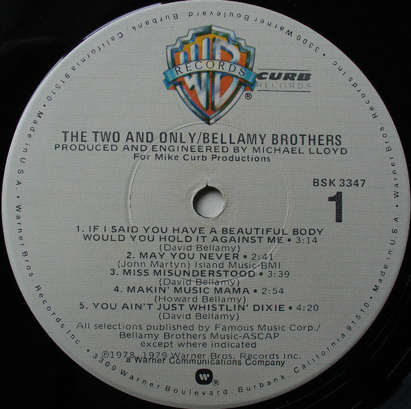 Bellamy Brothers - The Two And Only (Vinyl, VG+) (Vinyl LP)