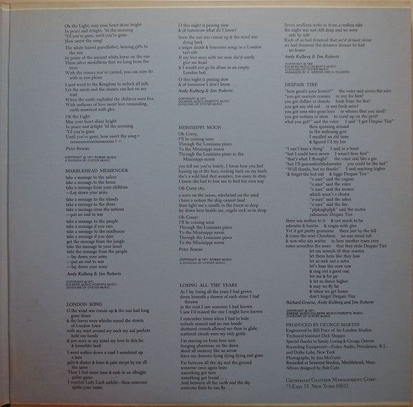 Seatrain - The Marblehead Messenger (VG) (Vinyl LP)