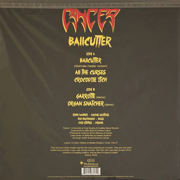 Cancer  - Ballcutter (NM or M-) (Vinyl LP)