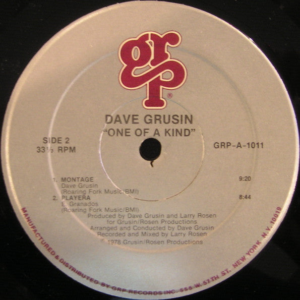 Grusin, Dave - One Of A Kind (VG+) (Vinyl LP)