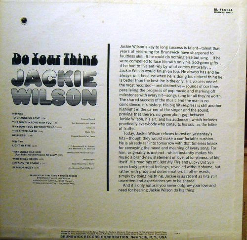 Wilson, Jackie - Do Your Thing (VG) (Vinyl LP)