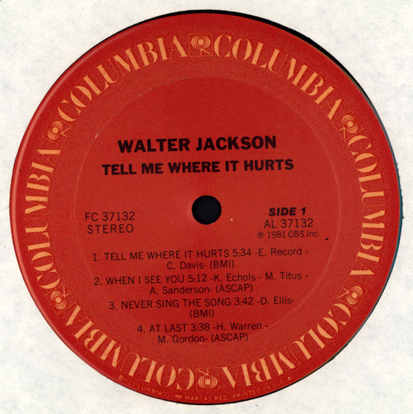 Jackson, Walter - Tell Me Where It Hurts (VG+) (Vinyl LP)