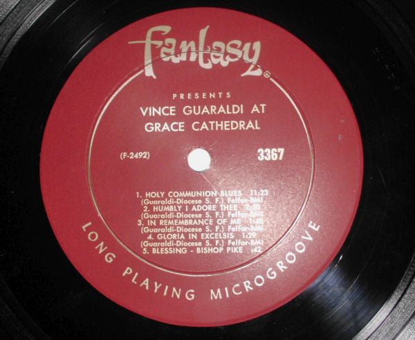 Guaraldi, Vince - Vince Guaraldi At Grace Cathedral (Vinyl, VG+) (Vinyl LP)