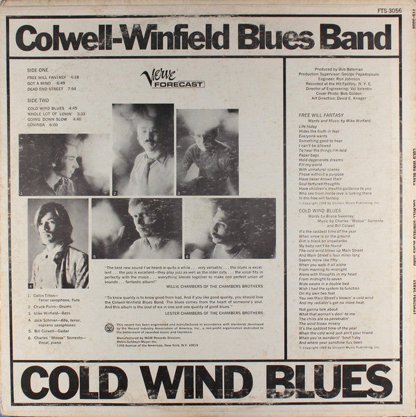 Colwell-Winfield Blues Band - Cold Wind Blues (VG+) (Vinyl LP)
