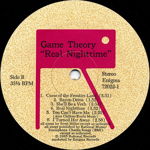 Game Theory - Real Nighttime (NM or M-) (Vinyl LP)