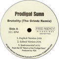Prodigal Sunn - Brutality (The Grindz Remix) / Puzzled (VG+) (Vinyl LP)