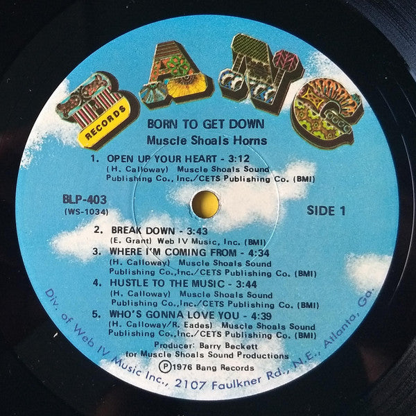 Muscle Shoals Horns - Born To Get Down (VG) (Vinyl LP)