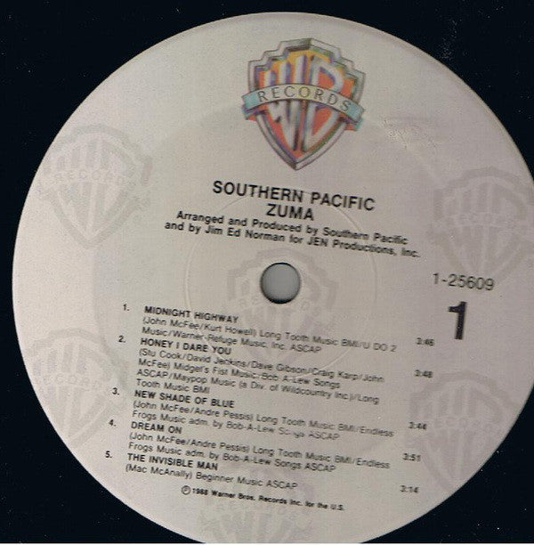 Southern Pacific - Zuma (VG+) (Vinyl LP)