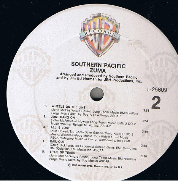 Southern Pacific - Zuma (VG+) (Vinyl LP)