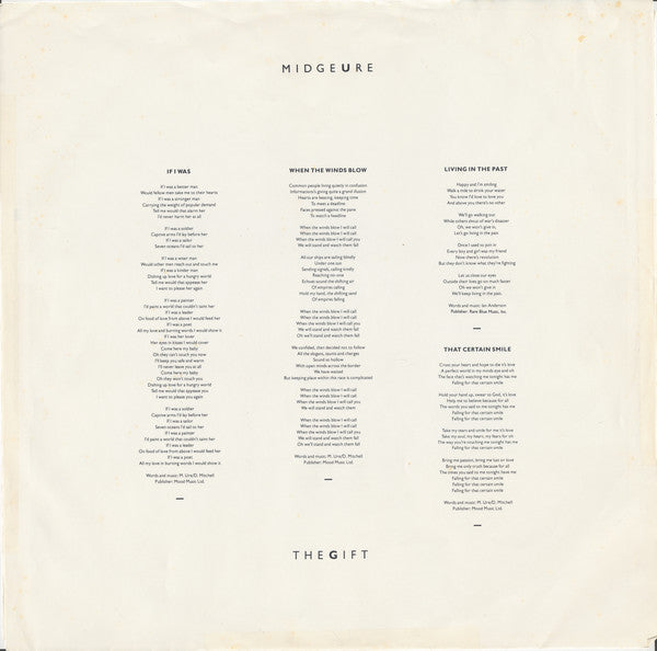 Ure, Midge - The Gift (VG) (Vinyl LP)