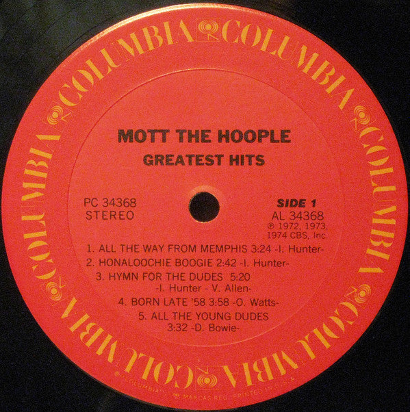 Mott The Hoople - Greatest Hits (VG+) (Vinyl LP)
