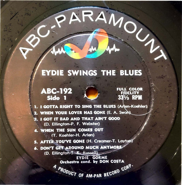 Gorme, Eydie - Eydie Swings The Blues (Vinyl, VG) (Vinyl LP)