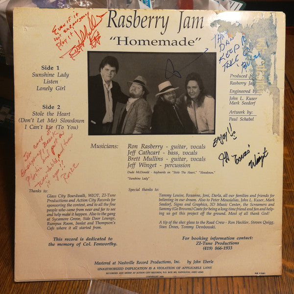Rasberry Jam - Homemade (Vinyl, NM or M-) (Vinyl LP)