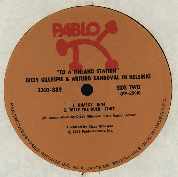Gillespie, Dizzy & Arturo Sandoval - To A Finland Station (Vinyl, VG+) (Vinyl LP)