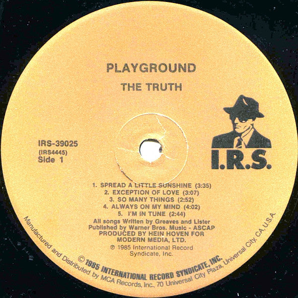 Truth - Playground (VG+) (Vinyl LP)