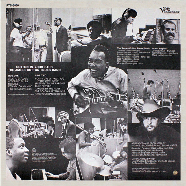 James Cotton Blues Band - Cotton In Your Ears (VG+) (Vinyl LP)