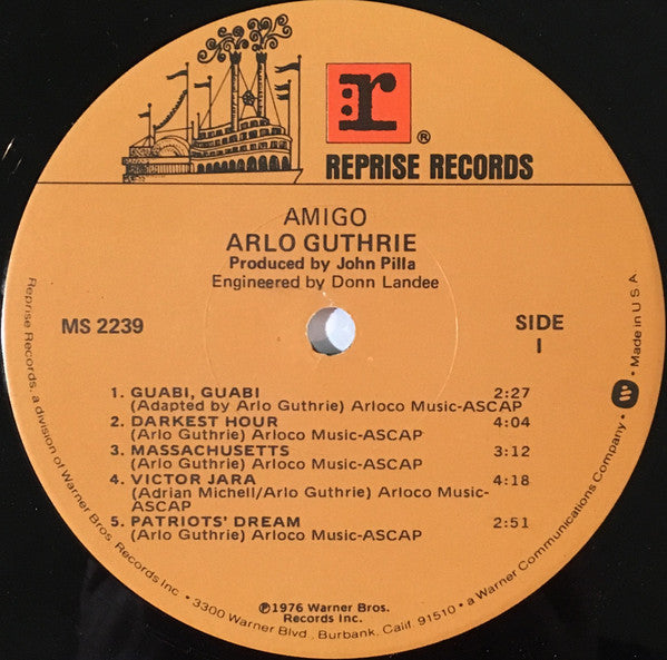 Guthrie, Arlo - Amigo (VG+) (Vinyl LP)
