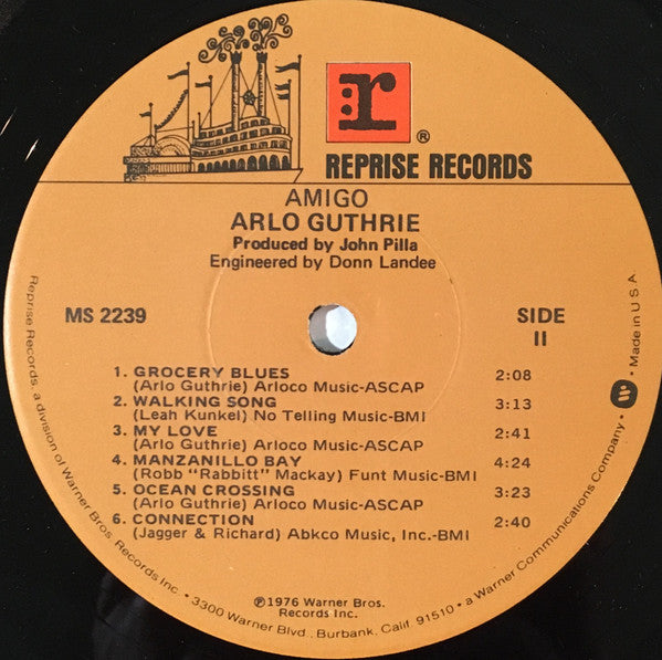 Guthrie, Arlo - Amigo (VG+) (Vinyl LP)