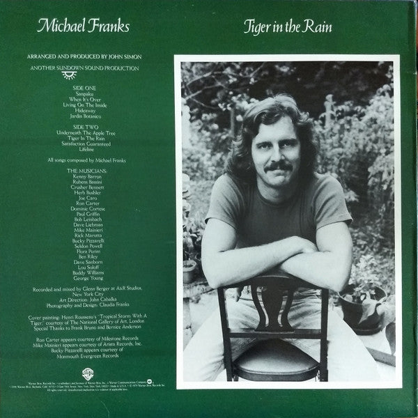 Franks, Michael - Tiger In The Rain (Vinyl, NM or M-) (Vinyl LP)