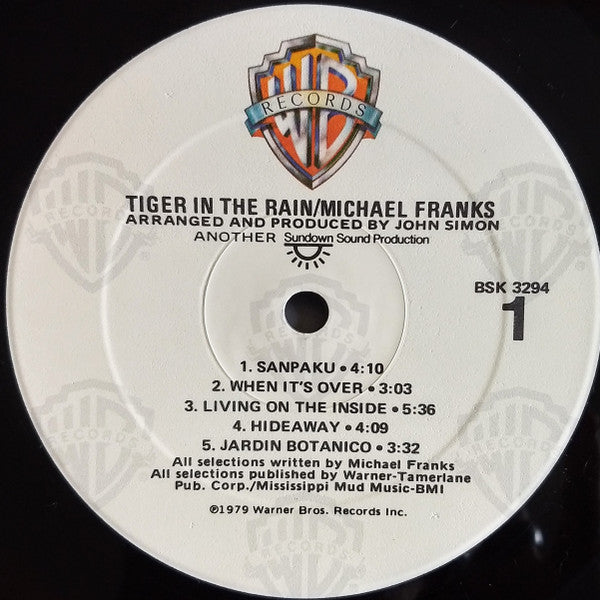 Franks, Michael - Tiger In The Rain (Vinyl, NM or M-) (Vinyl LP)