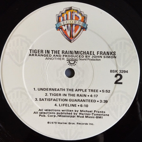 Franks, Michael - Tiger In The Rain (Vinyl, NM or M-) (Vinyl LP)