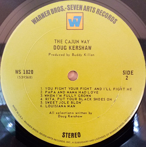 Kershaw, Doug - The Cajun Way (Vinyl, VG+) (Vinyl LP)