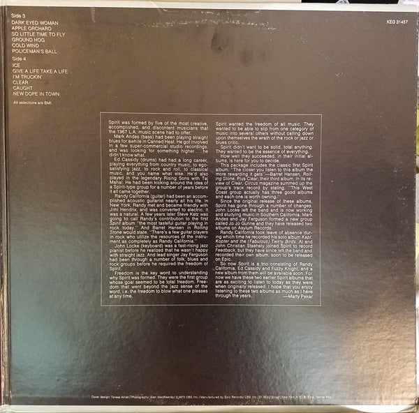 Spirit  - Spirit (VG) (Vinyl LP)