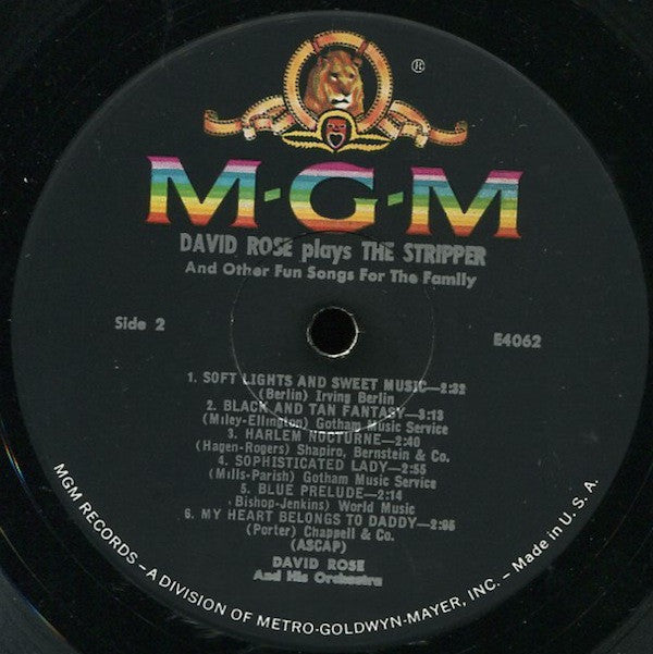 Rose, David And His Orchestra - The Stripper And Other Fun Songs For The Family (Vinyl, VG+) (Vinyl LP)